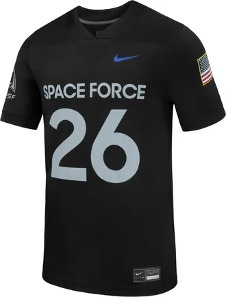 Nike Air Force Nike Mens College Untouchable Game Jersey in Black | P31811J521AFD2-BLK