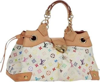 Louis Vuitton Pre-owned Bucket Bags, female, White, Size: ONE SIZE Pre-owned Canvas Bucket Bag