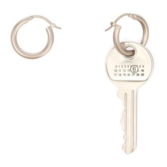 Maison Margiela Key Earrings - female - MM6 Maison Margiela - Earrings - Gray - ONE SIZE - Accessories