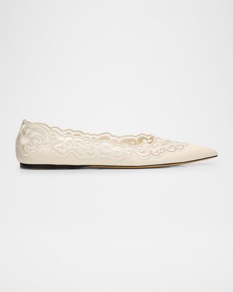 Gabriela Hearst Ziva Leather Ballerina Flats