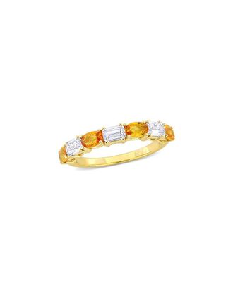 Rina Limor 14K 2.10 ct. tw. Gemstone Half-Eternity Ring