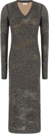 Brunello Cucinelli Mujer, Vestidos, Gris, Talla: XS