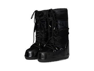 Moon Boot Icon Glance Womens Cold Weather Boots Black : 42/44 (US Womens 10-11.5) B - Medium, Synthetic