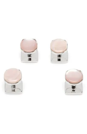 Cufflinks Inc. Sterling Silver & Mother-of-Pearl Shirt Studs in Pink at Nordstrom