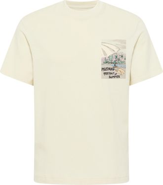 Mustang T-Shirt MUSTANG Style Austin, Herren, Gr. XXL, grau (light grau), Jersey, Obermaterial: 100% Baumwolle, unifarben, regular fit taillenbedeckt, Rundhal