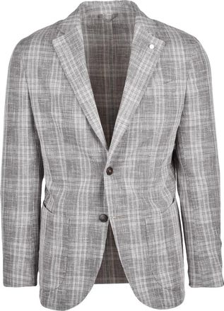 Lubiam Fitted Jacket - Grey