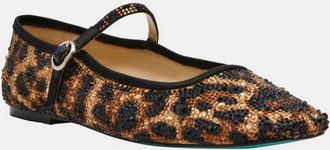 Betsey Johnson Womens Lorel Ballet Flat In Leopard