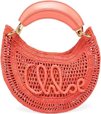 Chlo&eacute; Summer Banana Woven Top-handle Tote Bag