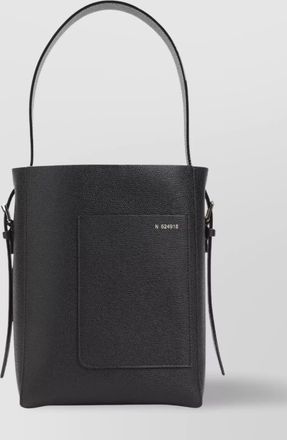 Valextra small bucket bag textured finish