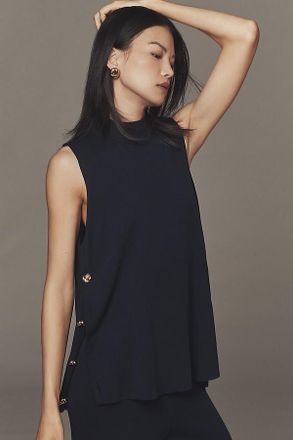 Maeve Side-Button Sweater Tank Top