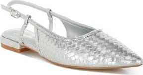 London Rag Kurina Pointed Toe Flat in Silver at Nordstrom Rack, Size 10