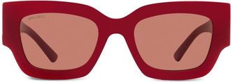 Jimmy Choo Eyewear Nena sunglasses - women - Acetate - One Size - Red