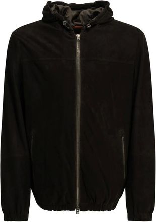 Herno Giacca Resort in camoscio effetto velluto - - Jackets - Uomo - Marrone - XL