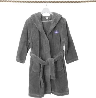 Linum Home Textiles Kids Super Plush Double Brushed Hooded Bathrobe