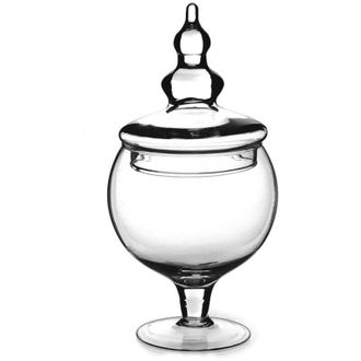 Trade Shop Trade Shop - Poties In Vetro Cofanetto With Coperchievement &Oslash;13xh30cm For Dolci Caramelle Decoratio