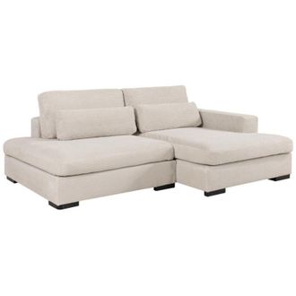 Vente-Unique Vente-unique - Divano letto angolo a destra in Velluto a coste Beige - seliora