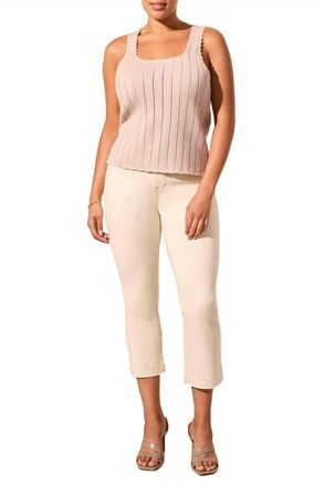 Tribal Jayella Sweater Tank In Seashell