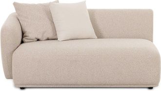 TOV Furniture Sylvie Cream Boucle Left Arm 2-Seater Loveseat