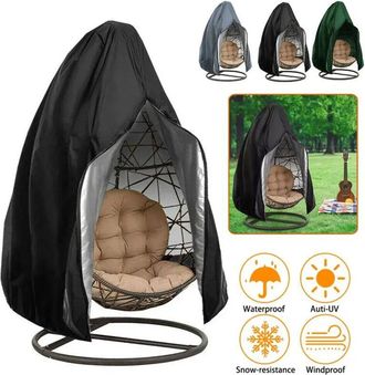 OEM Housse Protection Balancelle - Polyester Impermeable Uv R&eacute;sistant - Pour Suspension Ext&eacute;rieure - 190 X 115 Cm - Noir - 1 Pi&egrave;ce