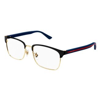 Gucci Rectangle Full Rim Eyeglasses - Black