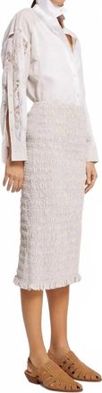 Roseanna Ida Midi Skirt In Beige