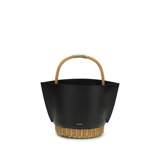sacai Calf Leather Bos Taurus Shoulder Womens Bag