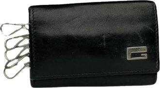 Gucci Pre-owned Leren Sleutelhouder - Dames - Vintage Accessoires - Zwart - ONE Size - Leer - Vintage