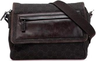 Gucci Pre-owned Cross Body Bags, female, Brown, Size: ONE SIZE Pre-owned Crossbody Bag
