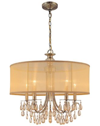 Crystorama Hampton 5-Light Drum Shade Chandelier