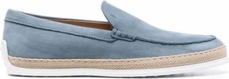 Tod's Slip-On Schoenen - Heren - Loafers - Blauw - 40 1/2 EU - Schoenen
