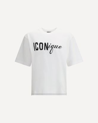 Dsquared2 T-shirt in cotton with Icon graphic print Male L