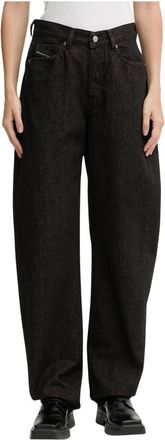 Diesel Jeans, Dames, Zwart, W29 L32, Katoen, 1974 D-Ellz Jeans