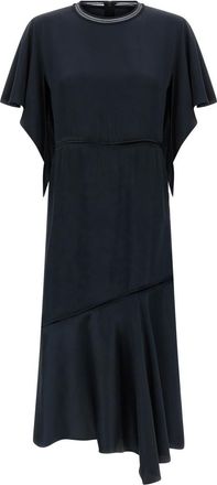 Fabiana Filippi Blue Ruffle dress