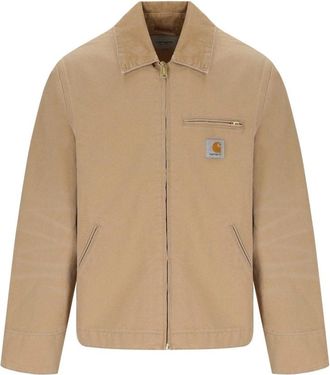 Carhartt Work in Progress Detroit Jacket - Heren - Zomerjassen - Beige - S - Katoen - Jassen