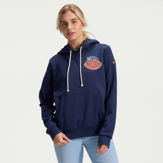 Nike Chicago Bears Rivalries Collection Sideline Nike Womens Dri-FIT NFL Pullover Hoodie in Blue | 03C341L7Q-UU4