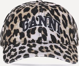 Ganni Cappello da Baseball leopardato Woman UNI
