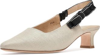 Vaneli Thisbe High Womens Heels Natural Lino : 6.5 M (B), Suede