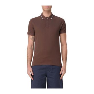 Colmar Katoenen Polo - Heren - Tops - Bruin - Maat: M Katoen