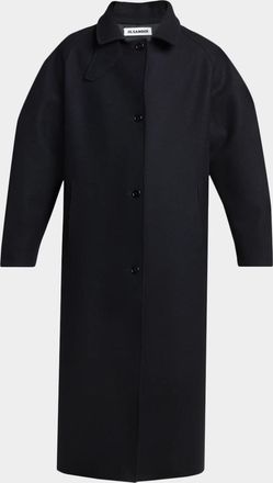 Jil Sander Sport Virgin Wool Long Coat