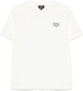 A.P.C. A. p.c. Logo-embroidered Cotton T-shirt