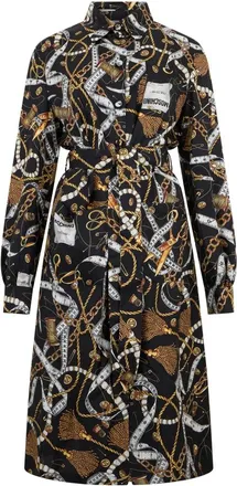 Moschino Kleedjes, Dames, Veelkleurig, M, Knie-lange overhemdjurk
