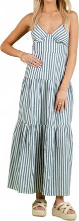 Lucca Couture Lilah Striped Dress In Navy