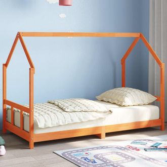 vidaXL Vidaxl - Estructura De Cama Infantil Madera De Pino Marr&oacute;n Cera 90x190cm