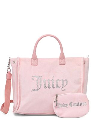 Juicy Couture embellished top-handle tote bag - Roze