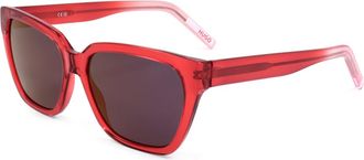 HUGO BOSS HG 1264/S 092Y AO Red Pink/Red Mirror