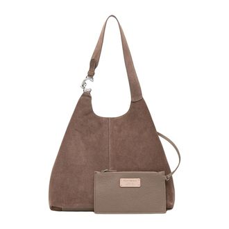 Coccinelle C-Easy Hobo Bag - Dames - Shoppers - Beige - ONE Size - Leer - Tassen