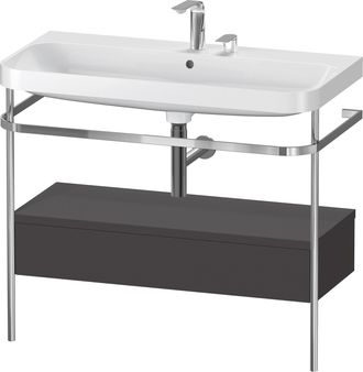 Duravit Set C-bonded Duravit Happy D.2 Plus Con Consola Met&aacute;lica Y Caj&oacute;n