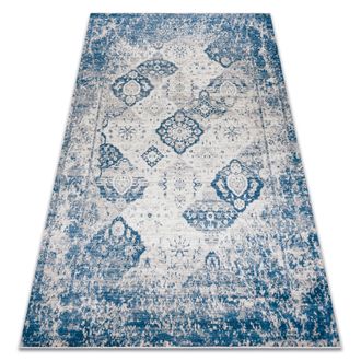 RugsX Rugsx - Alfombra Lavable Andre 1819c Roset&oacute;n, Vintage Antideslizante - Beige / Azul Blue 160x220 Cm