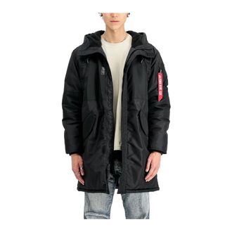 Alpha Industries Studio Field Parka - Heren - Parka Jassen - Zwart - L - Leer - Jassen
