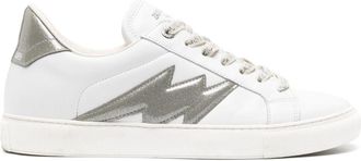 Zadig&Voltaire ZV1747 La Flash leather sneakers - women - Calf Leather/Calf Leather/Rubber - 41 - White